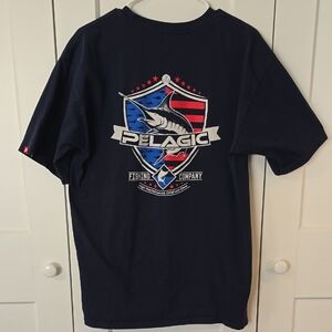 Pelagic Blue Short Sleeve Graphic Tee